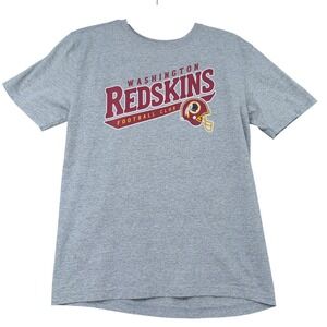 Washington Redskins Football Club Reebok Gray T Shirt Men's Size L 14 16